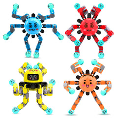 ASIOWELY transformable fidget spinner in four colors for easy stress relief.