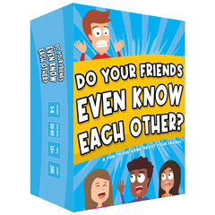 ASM GAMES Do Your Friends Even Know Each Other pack shot with colorful cards for lively gatherings
