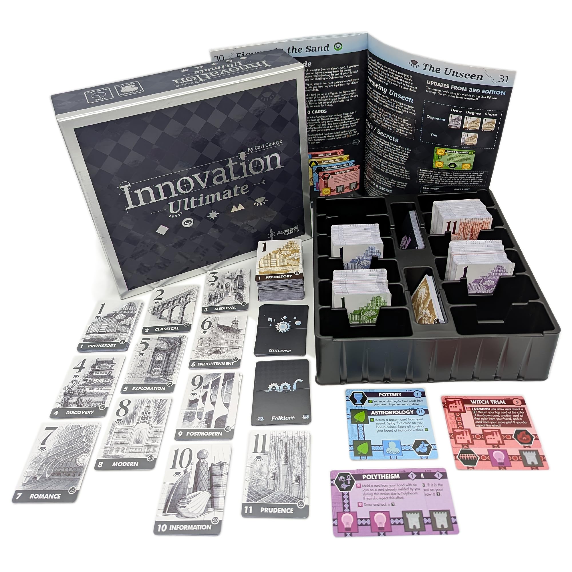 Artifacts of History cards from Innovation for historical strategy plays