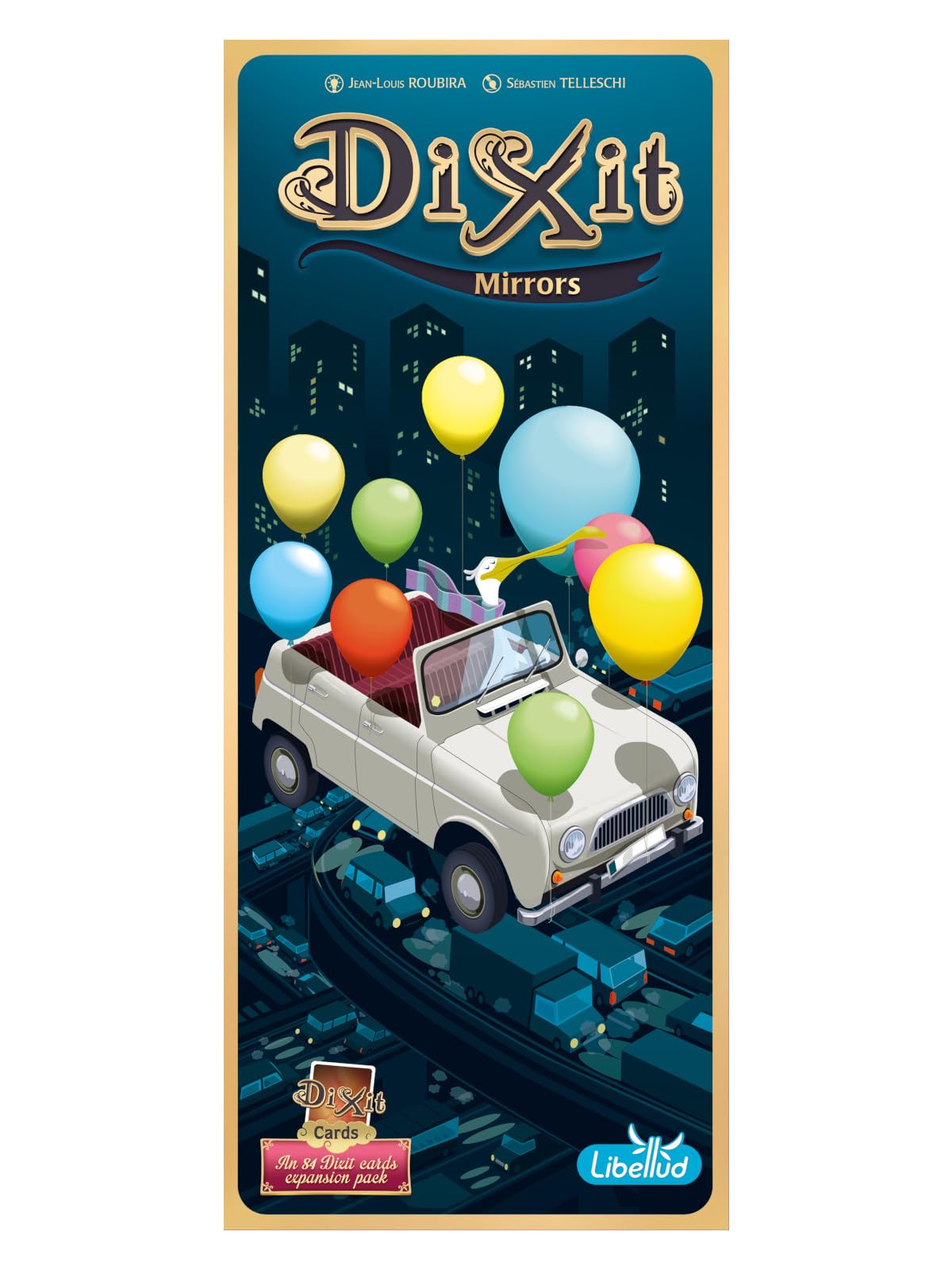 Asmodee Dixit Mirrors card art inspires imaginative storytelling during game night.