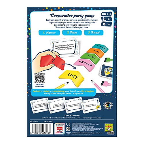 Asmodee Fun Facts arrow marker guides guess placement