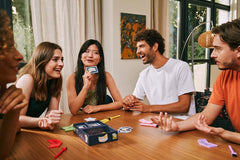 Asmodee Fun Facts game board and props offer quick setup