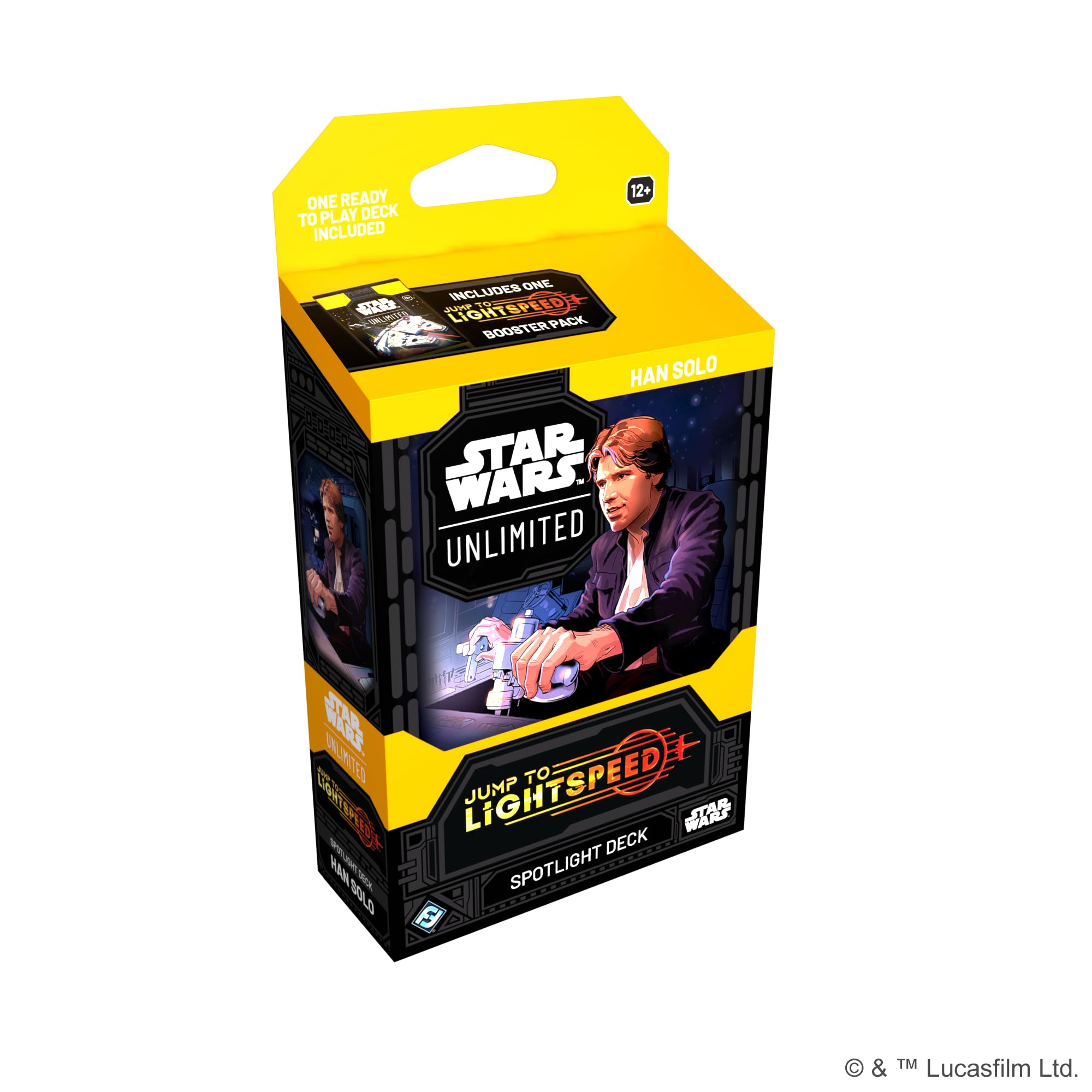 Asmodee Star Wars Unlimited Han Solo Spotlight Deck for dynamic head-to-head battles.
