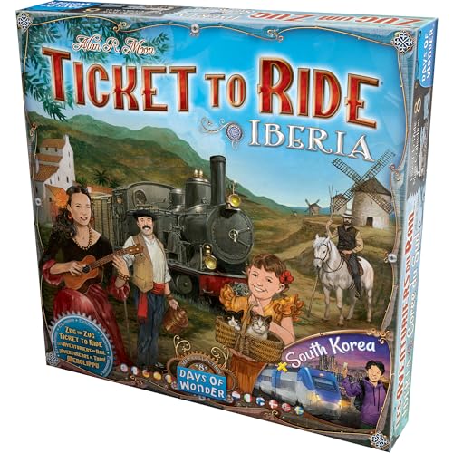Asmodee Ticket to Ride Barcelona city scene highlighting festival cards.