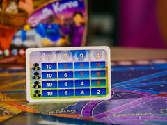 Asmodee Ticket to Ride Iberia expansion and South Korea map on display.