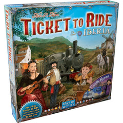 Asmodee Ticket to Ride Iberia map close-up for immersive travel planning.