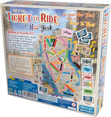 Asmodee Ticket to Ride New York taxi tokens for tactile urban play.