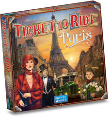 Asmodee Ticket to Ride Paris open platform bus scene for quick family gameplay