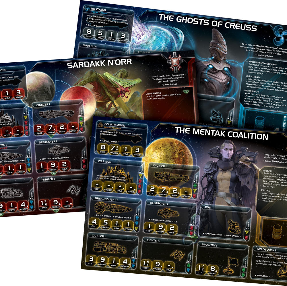 Asmodee Twilight Imperium 4e miniatures, richly detailed ships for dynamic battles.