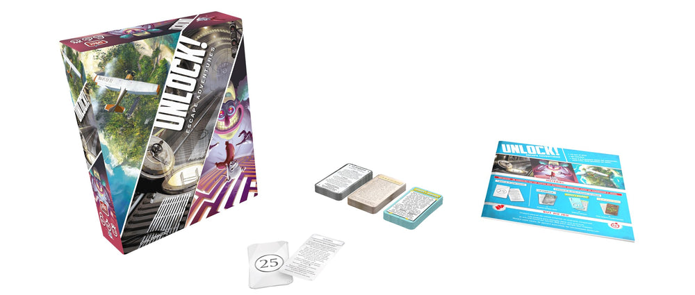 Asmodee UNLOCK! Cooperative play emphasizing teamwork during puzzles