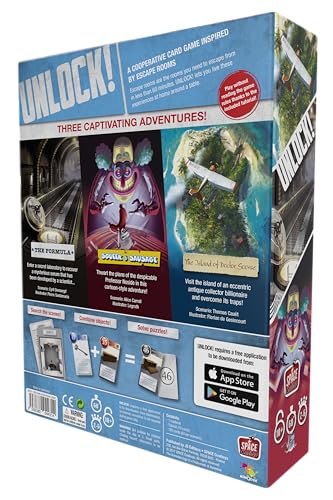 Asmodee UNLOCK! Squeek-Sausage scene with cartoon adventure energy