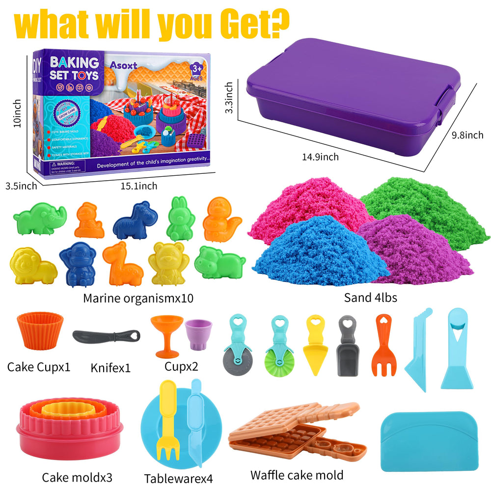 Asoxt Sensory Bin Castle and Landscape Creations spark imaginary world-building.