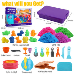 Asoxt Sensory Bin Castle and Landscape Creations spark imaginary world-building.