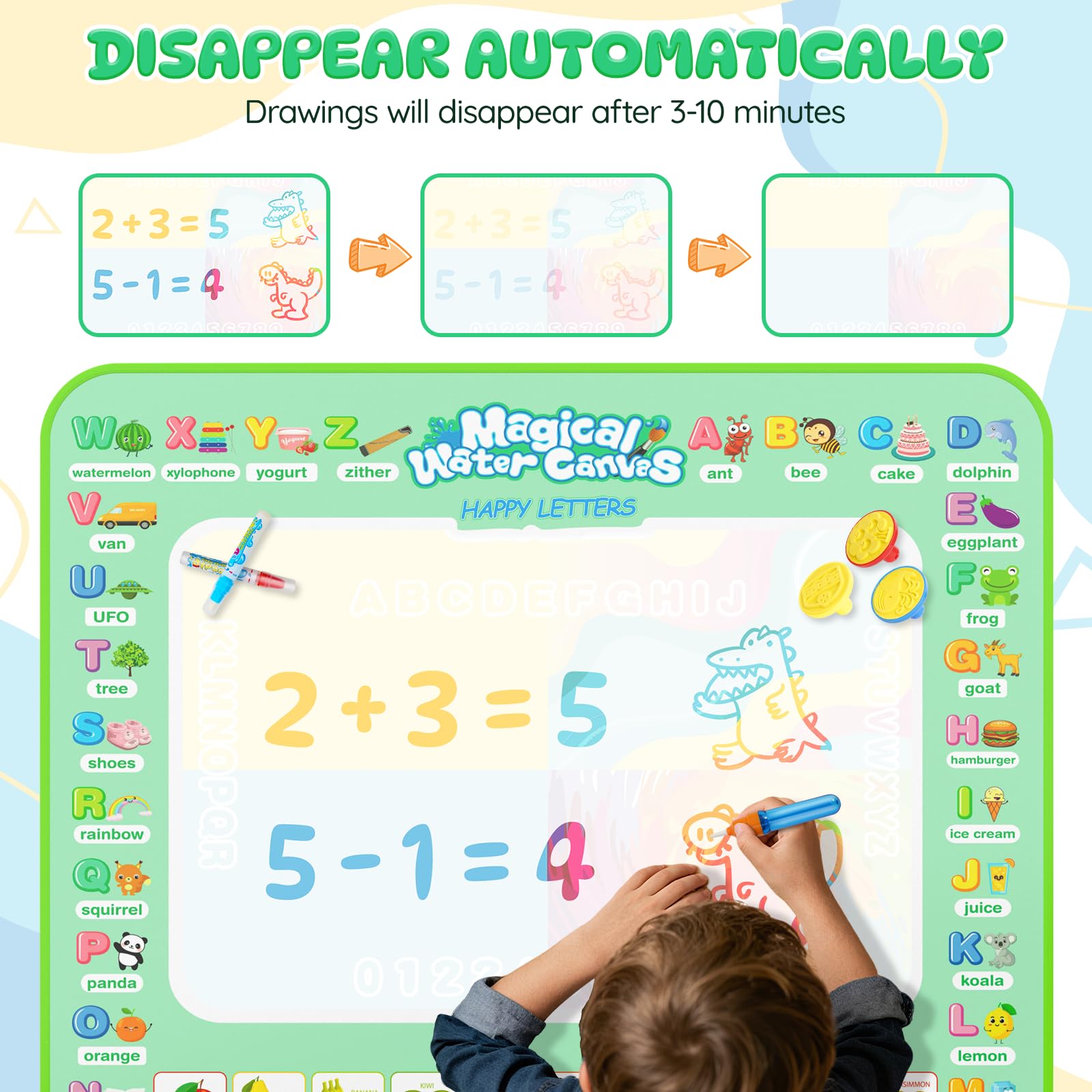 Assark doodle mat molds inspire shapes and color exploration during play.