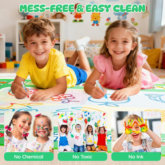Assark water pens set helps children draw with water for clean, repeatable play.
