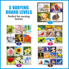 Assistex Matching Game Board Trees: vibrant scenes stimulate cognition and conversation