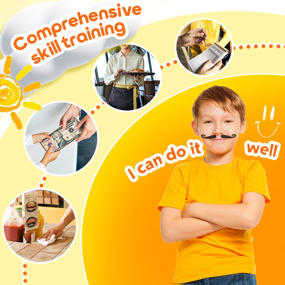 Assorty serving tools provide realistic service moments for kids