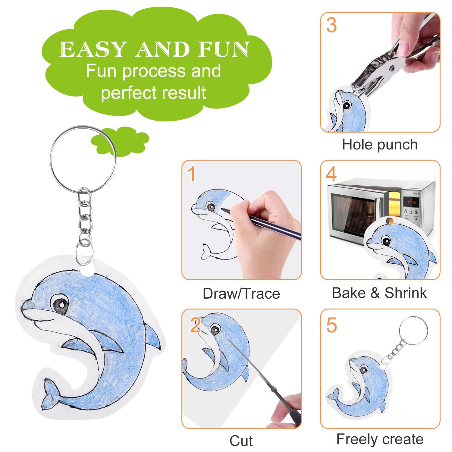 ASTARON open iron rings for secure pendant connections