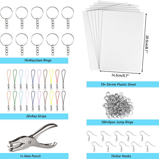 ASTARON shrinking film art paper ready to color with patterns