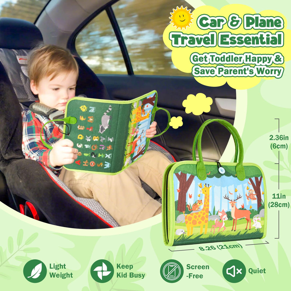 Asten Busy Board durable construction withstands toddler play and travel.