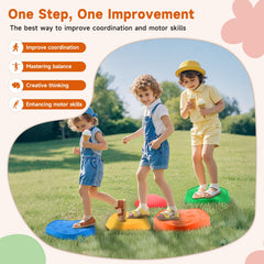Astrell stepping stones enabling obstacle courses and imaginative games
