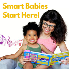 Astro Learns English singing book open page for interactive toddler songs and language play.