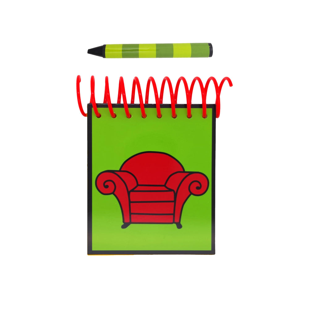 ASVP Shop STEVE notebook with red binder for on-the-go notes