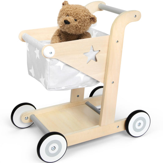 Asweets 2-in-1 walker with toy box supports imaginative play and easy storage.