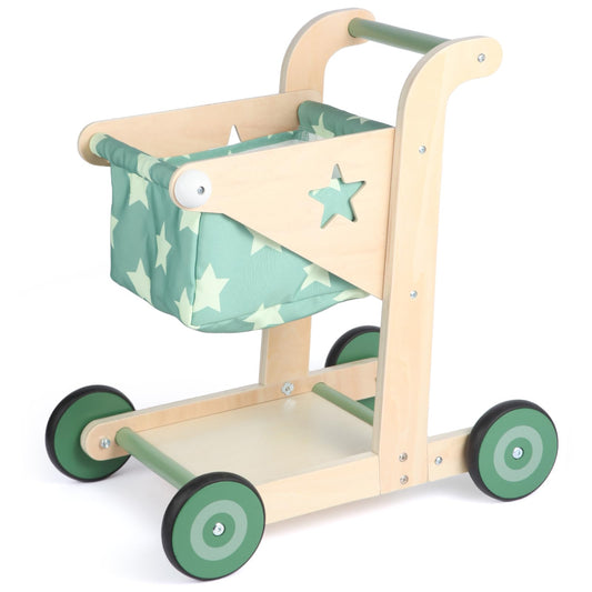 Asweets 2-in-1 wooden baby walker with toy box for toddlers learning to walk