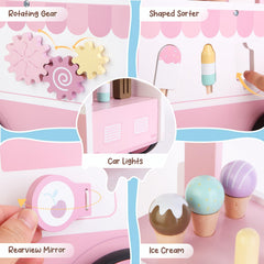 Asweets wooden walker features a tiny mirror for curiosity and self-recognition.