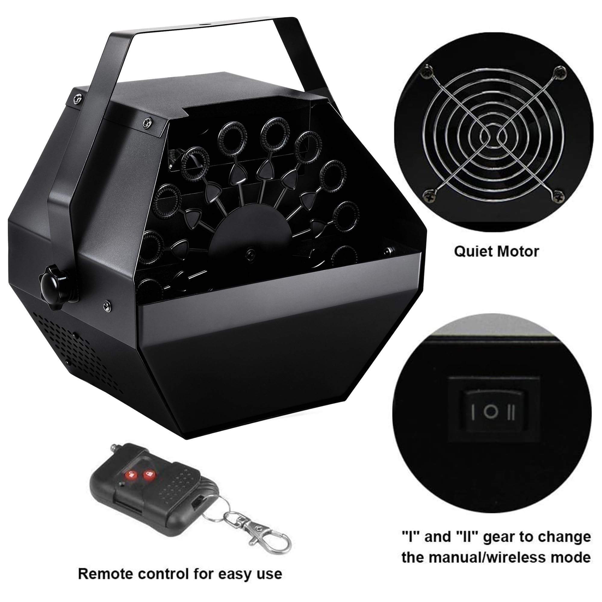ATDAWN bubble machine with metal body offers durability for outdoor use