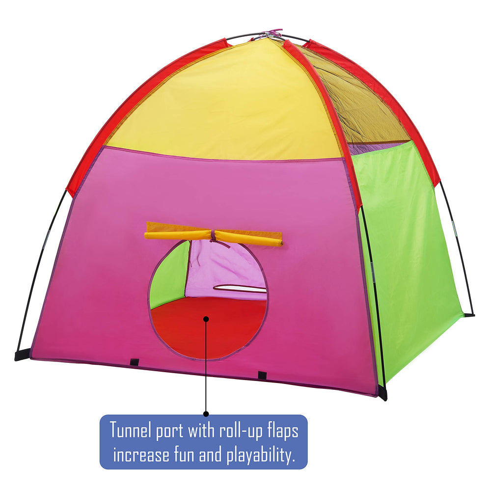 ATDAWN Play Tent with mesh top showing ventilation and visibility