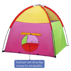ATDAWN Play Tent with mesh top showing ventilation and visibility