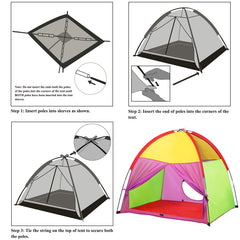 ATDAWN Tent with sturdy fiberglass poles highlights durability