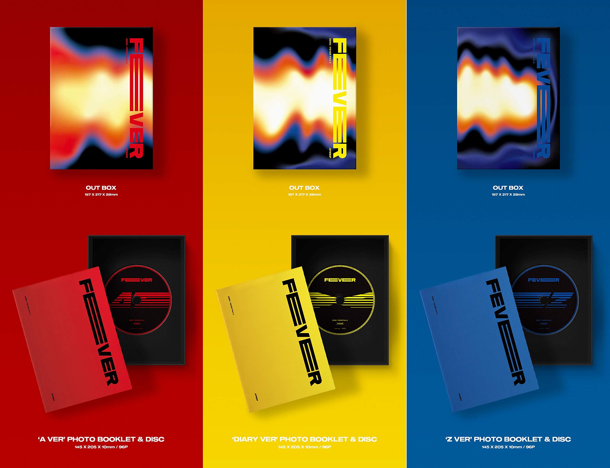 ATEEZ ZERO: FEVER Part.2 Z ver folded poster ready to hang or display.