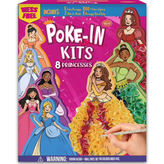 ATFUNSHOP fabric squares for vibrant, mess-free princess gown decorating
