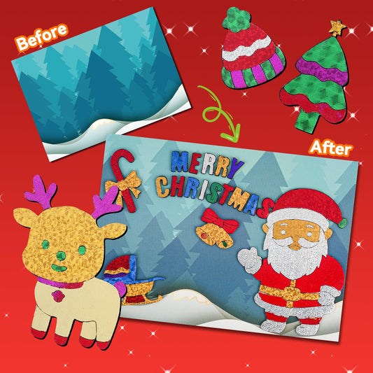 ATFUNSHOP foil sheets pack with shimmering colors for vibrant designs.