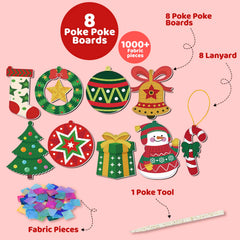 ATFUNSHOP Colorful components arranged for little hands to poke and decorate.