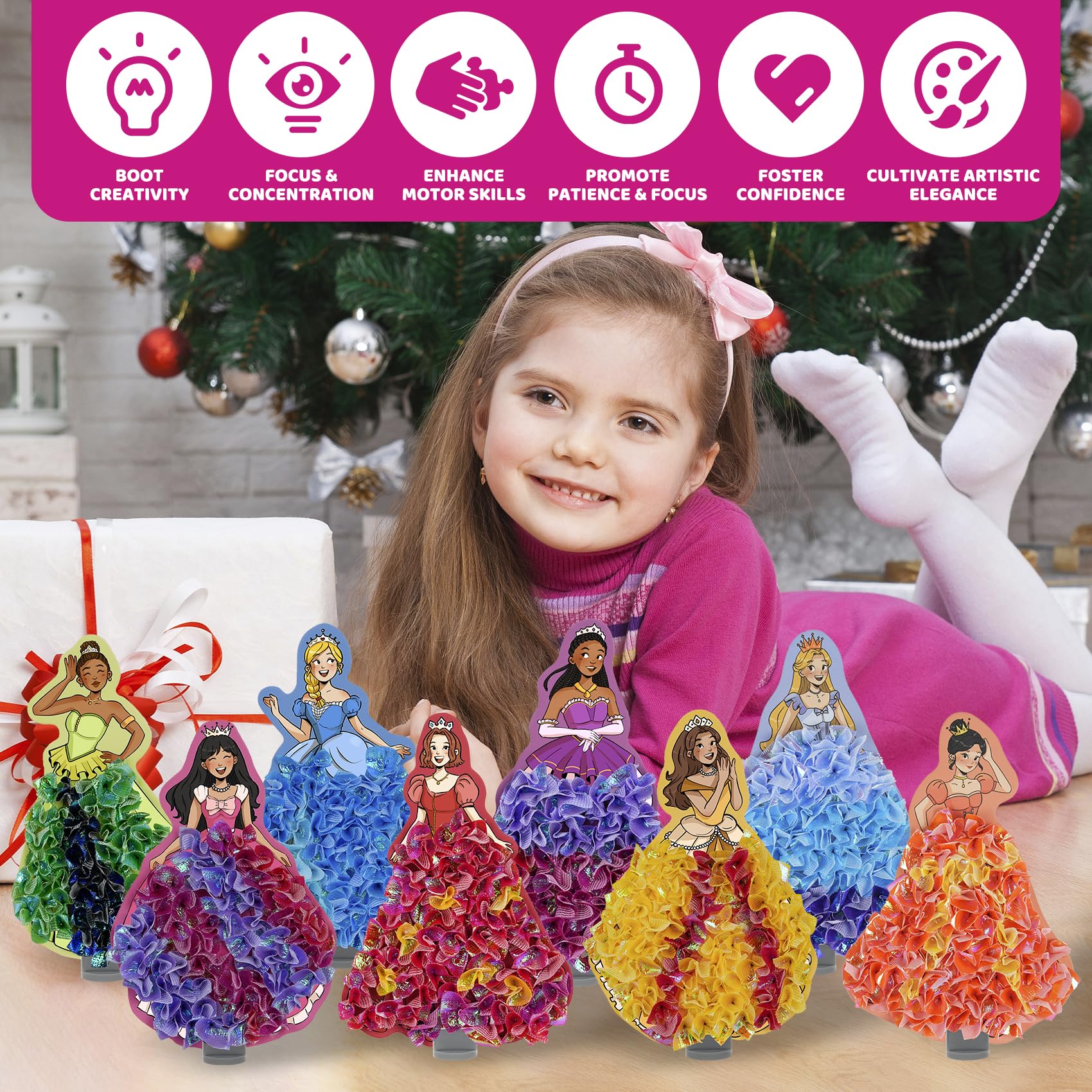 ATFUNSHOP mess-free art kit keeps cleanup quick and easy