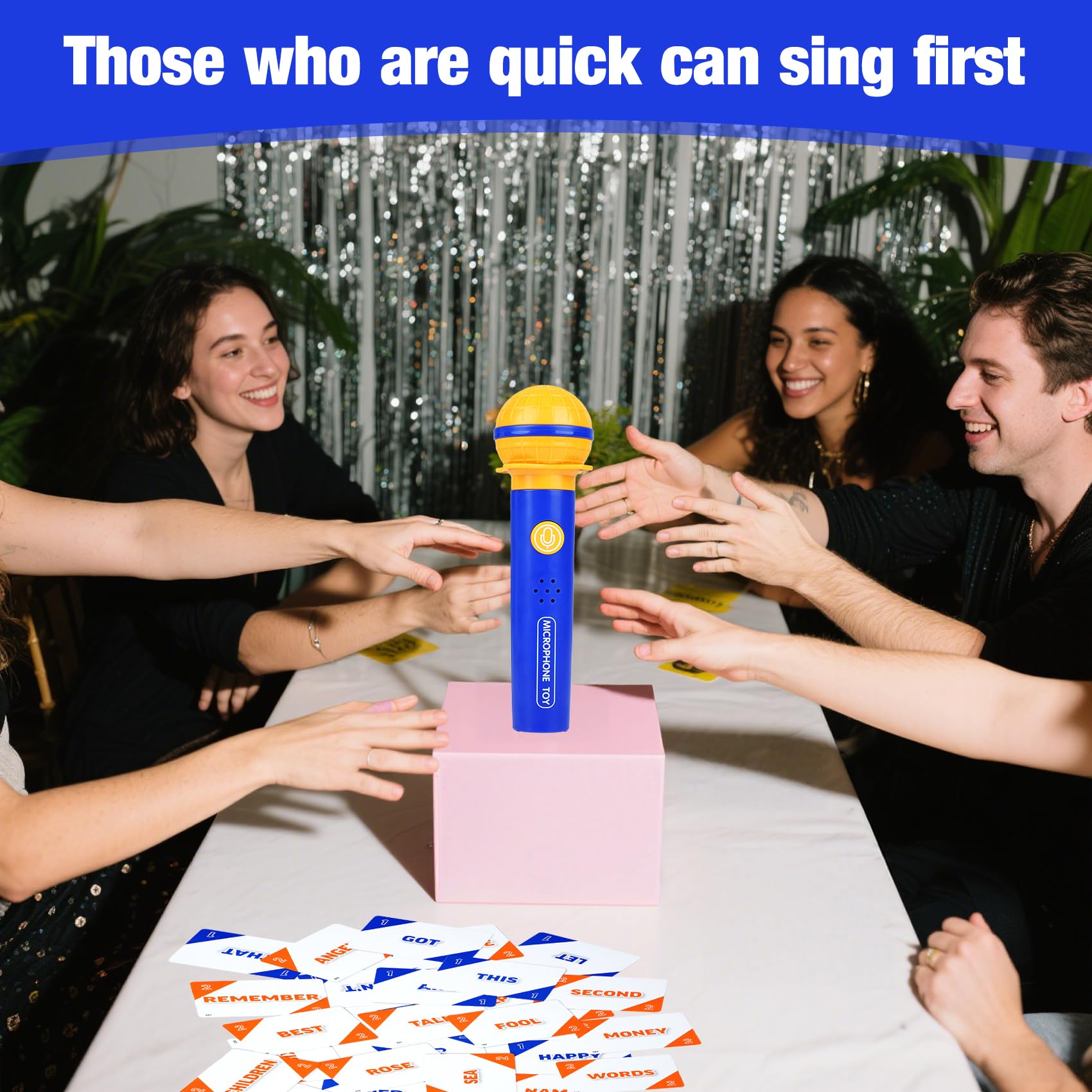 ATG Mic Karaoke player tokens help track turns and scores