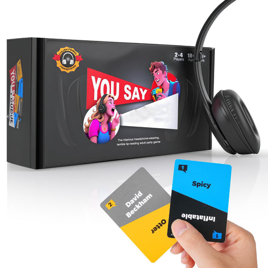 ATG You SAY I Speculation word cards on table for bold party laughs
