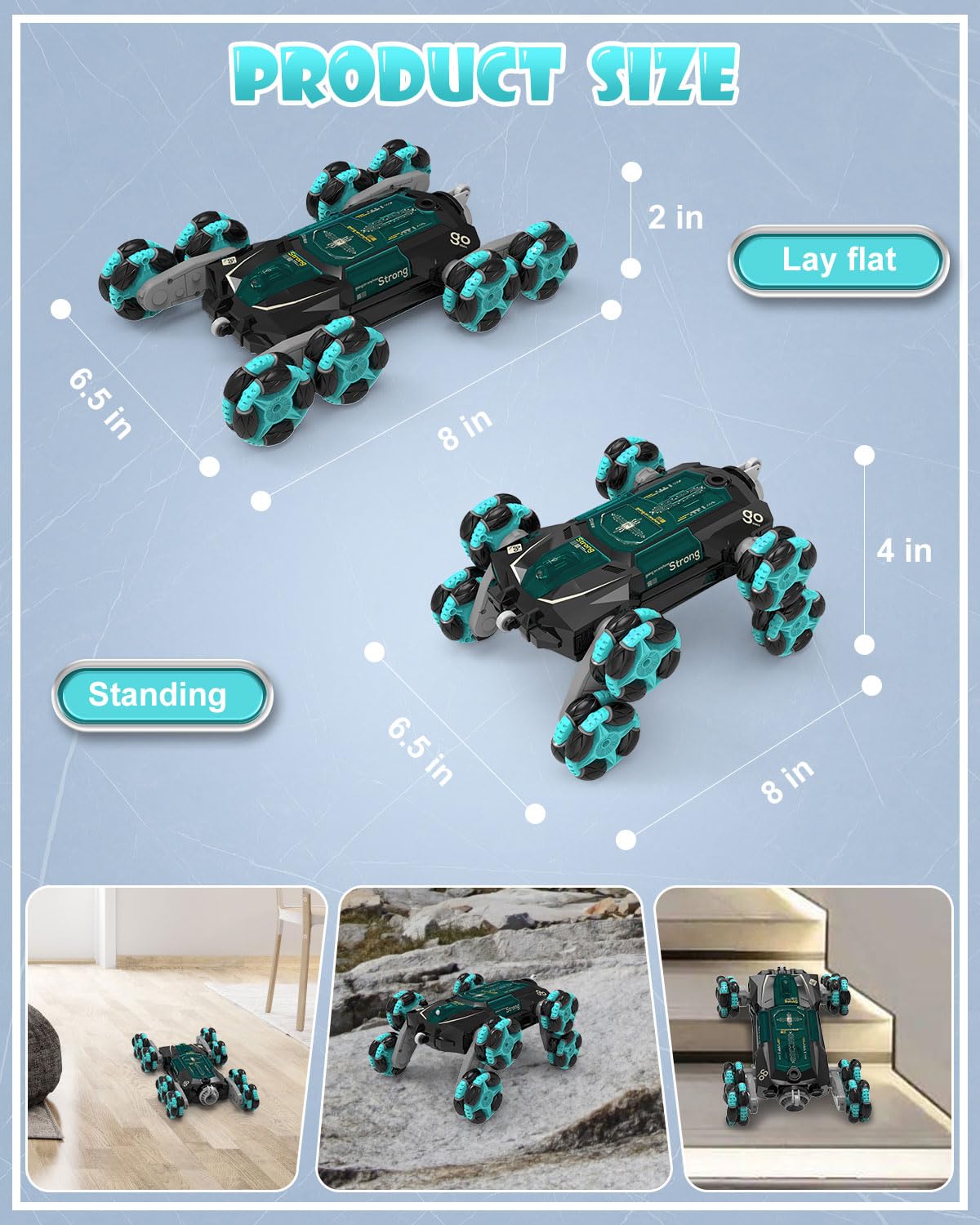 Athleria 8WD RC car gift-ready design for kids and teens