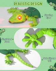 Athleria silicone tail flex for realistic reptile motion during play