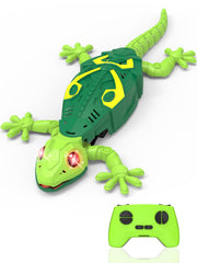 Athleria wall-climbing lizard gecko on wall for imaginative play