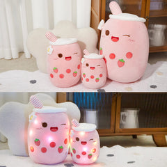Athoinsu bubble tea plush with soft fur invites hugs and imaginative storytelling.