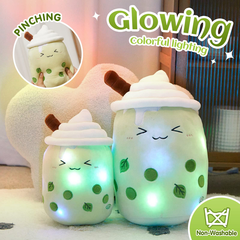 Gift-ready Athoinsu packaging for the light up matcha boba pillow