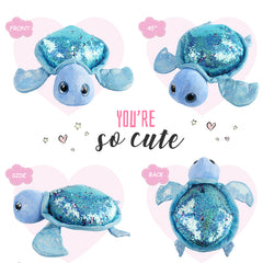 Athoinsu sea turtle 12-inch plush blue ready for hugs and bedtime stories