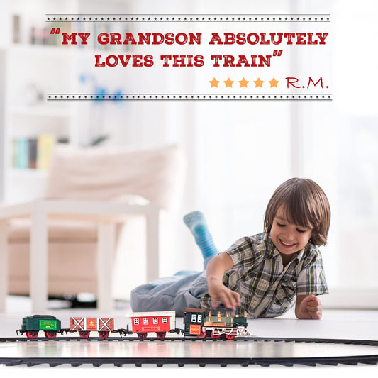 Atlasonix eight-rail track set enables easy, creative layouts and smooth runs.