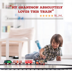 Atlasonix eight-rail track set enables easy, creative layouts and smooth runs.
