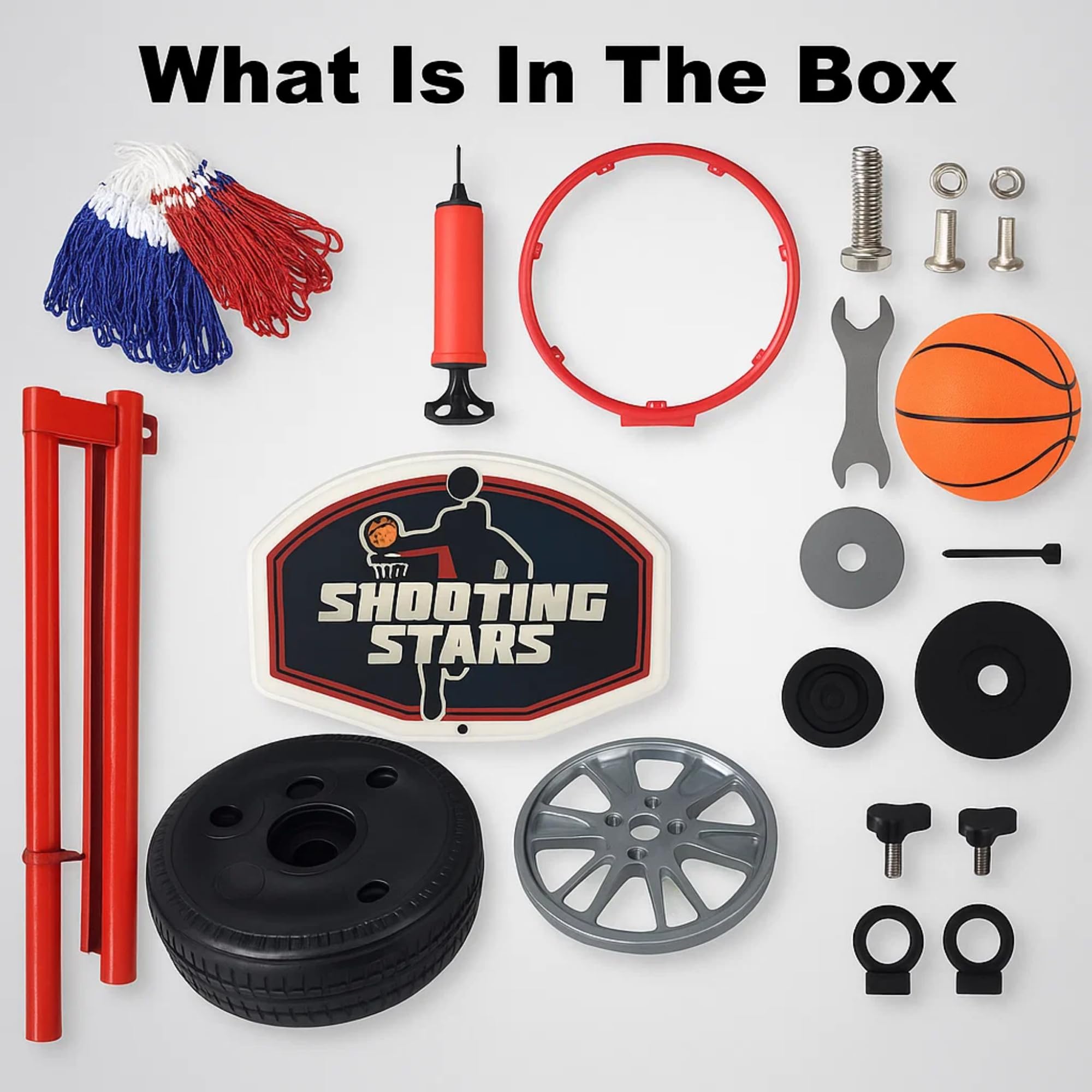Atlasonix toddler basketball hoop height adjustment shown for growing kids